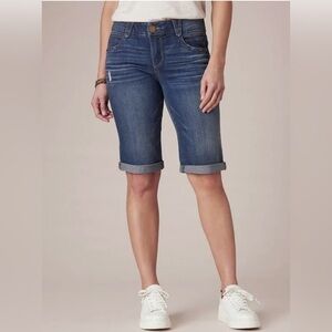 Stitch Fix X Democracy Adler Ab Solution Roll Cuff Bermuda Denim Short NWT